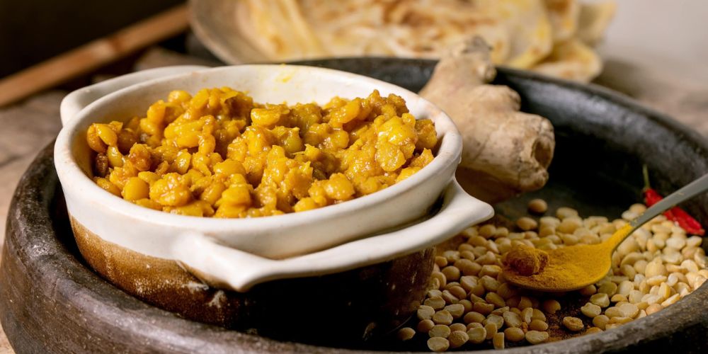 Nourishing Ayurvedic dish, combination of lentils infused with healing spices for body and mind. Nourishing Ayurvedic dish, combination of lentils infused with healing spices for body and mind.
